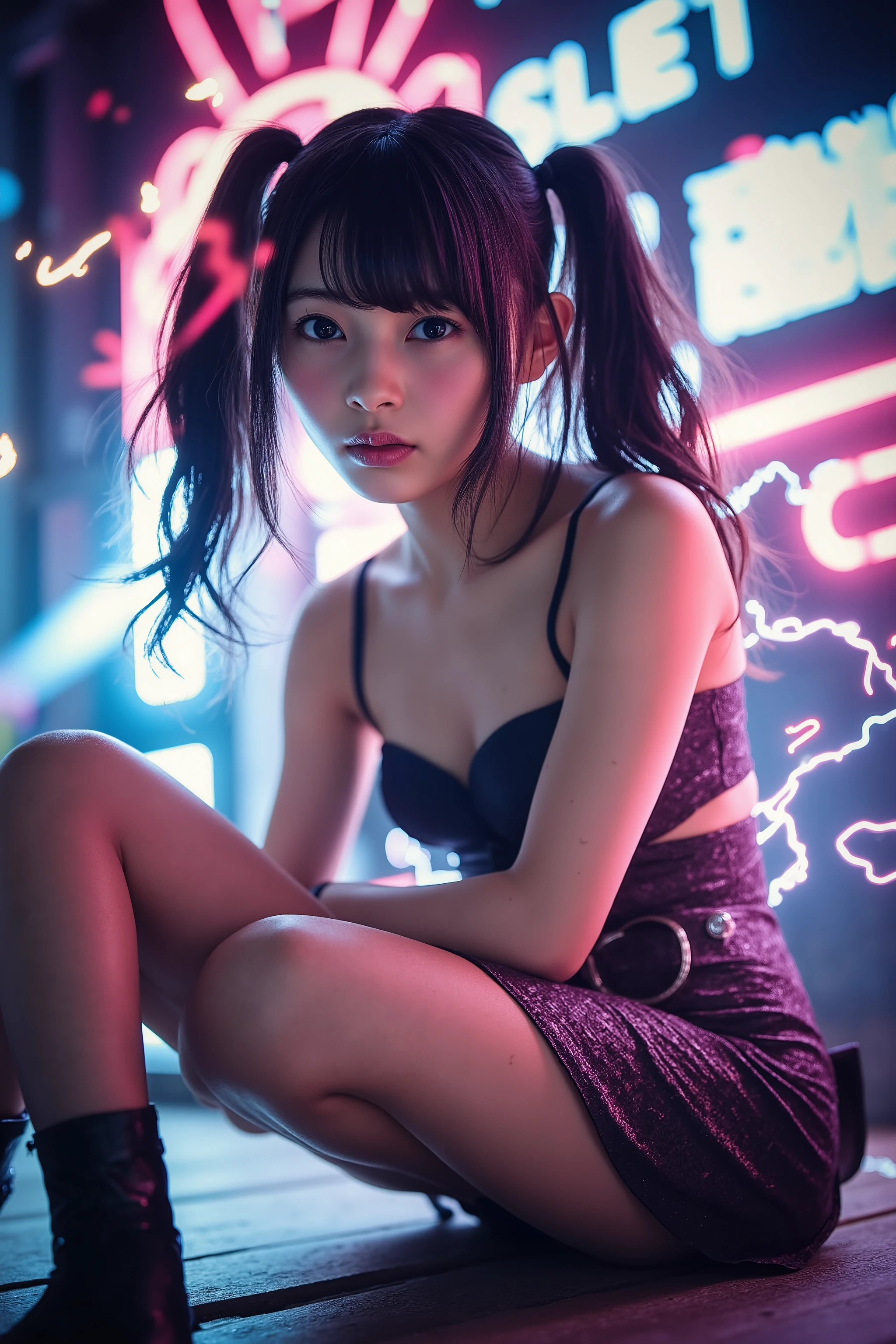 best quality　Highest Quality　　intense flash　bunny girl