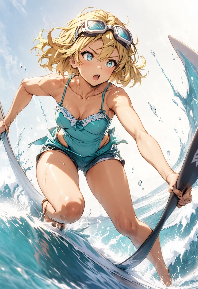 Hayasaka Ai on her hands and knees, cow print bikini, beautiful, sexy, high quality, anime style