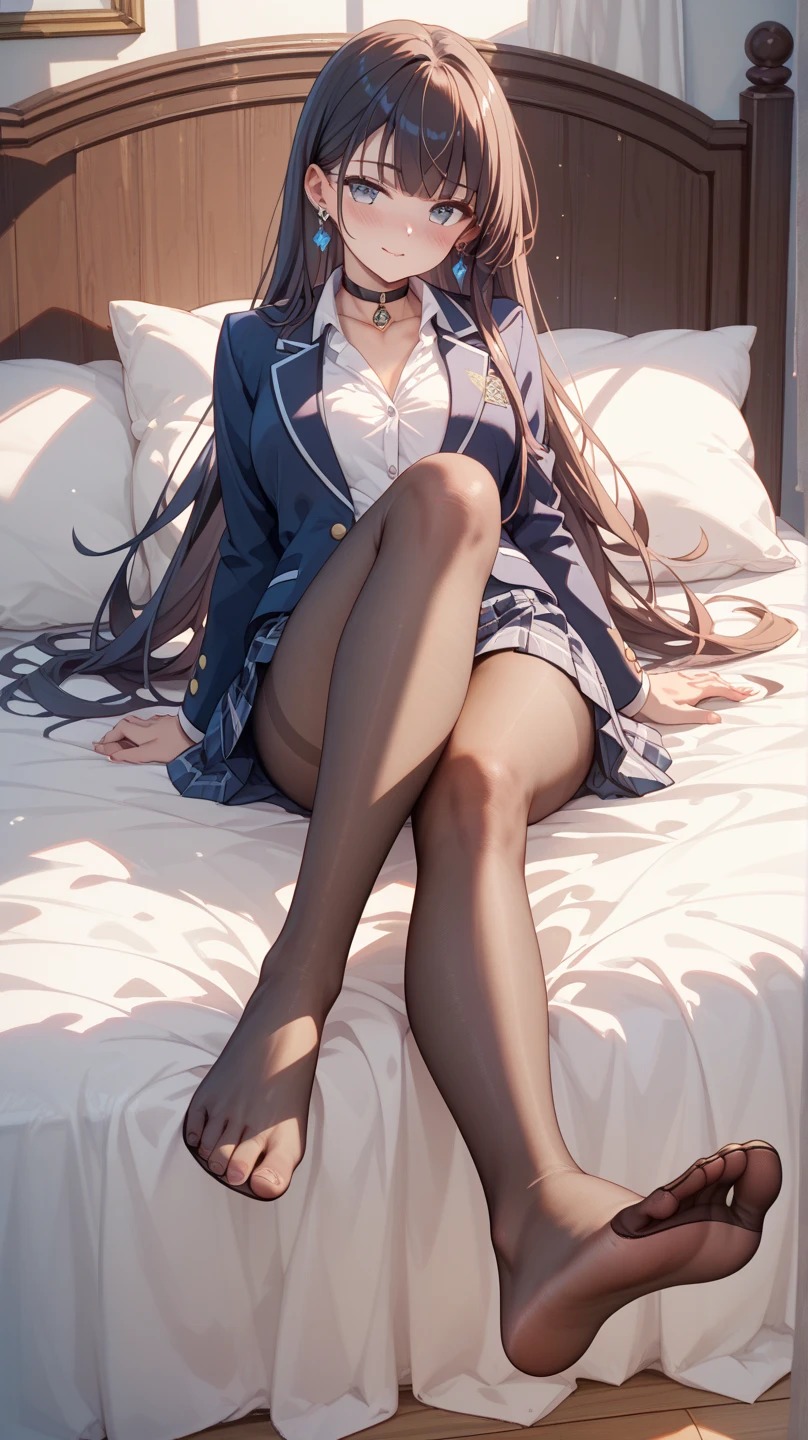 Highest quality,Highest Resolution,Sailor Leotard,High leg,smile,Bedroom,Red tie,