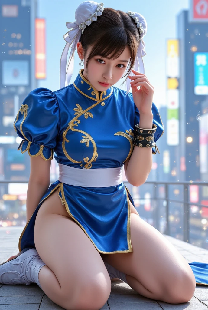 (((long Traditional Chinese costumes outfit comes off))),(((view full body))),(((Show cleavage))),(((bare inner thigh)))、(((show side breast))),(((detached sleeves))),(((over-kneehighs))),ulzzang-6500-v1.1, (Raw photo:1.2), (Photorealsitic:1.4), a beautiful detailed girl, extremely detailed eye and face, beautiful detailed eyes, ultra-detailed, High resolution, top-quality, ​masterpiece, ighly detailed, 8k wallpaper, magnifica, finely detail, top-quality, Light on the face,电影灯光,1girl in,(Kowloon City),Beautiful eyes,a smile,Opening Mouth,(((pants wedged between buttocks))),Lace-rimmed panties