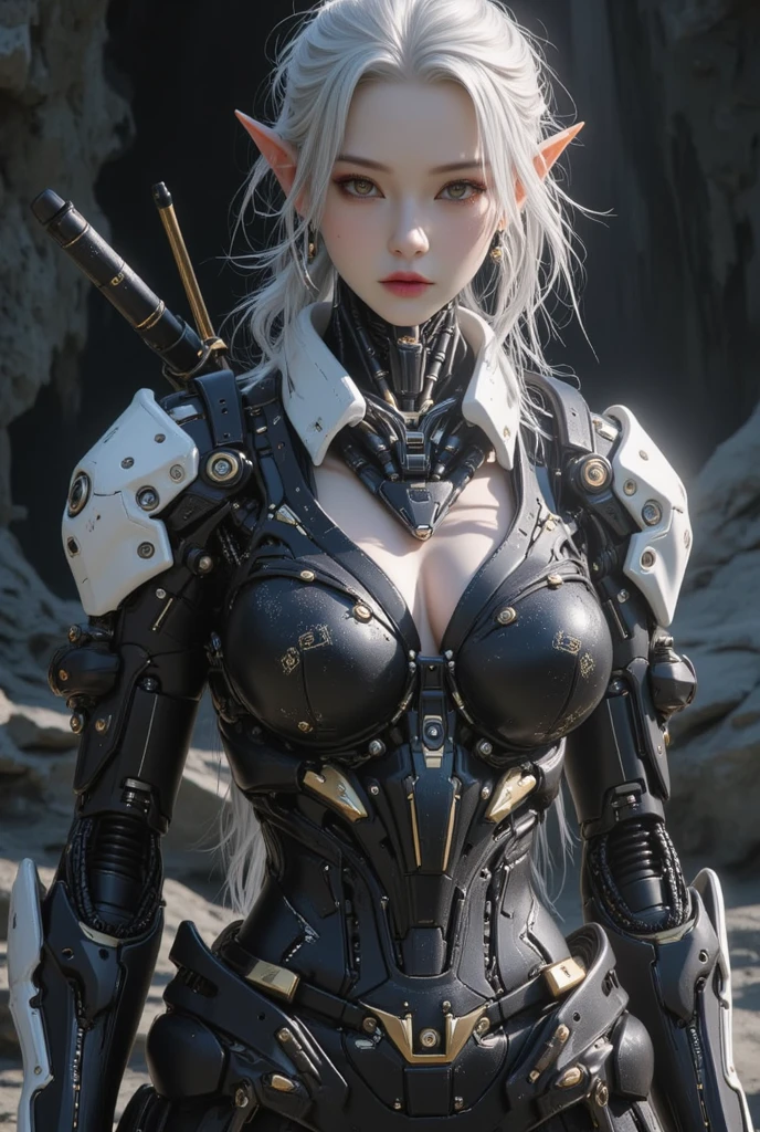 Young 18 years old Cyberpunk girl posing on a motorcycle, cute cyborg girl, beautiful white gold girl cyborg, wlop. scifi, oppai cyberpunk, perfect android girl, beautiful girl cyborg, perfect anime cyborg woman, smooth digital concept art, girl in mecha cyber armor, gynoid cyborg body, cyberpunk anime girl mech, cyborg girl, holding bazoka on her hand, ultra detile, bright skin