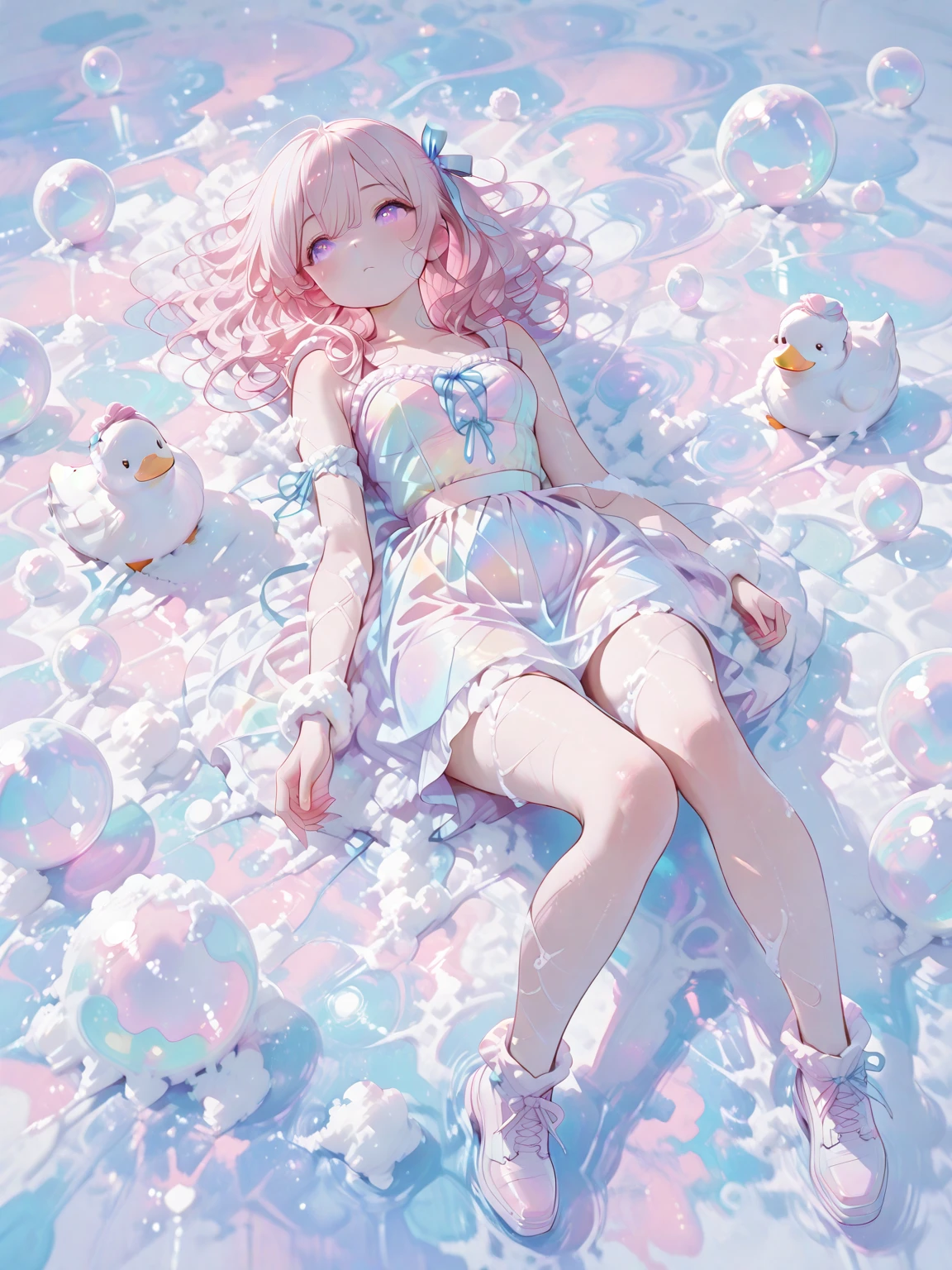 <lora:insidebox v1.1:1>,insidebox,boxrelaxed,in box,in container,inside cardboard box,box with packing peanuts,<lora:AIKawaiiTech-20:1>,kawaiitech,cat ears,1girl,