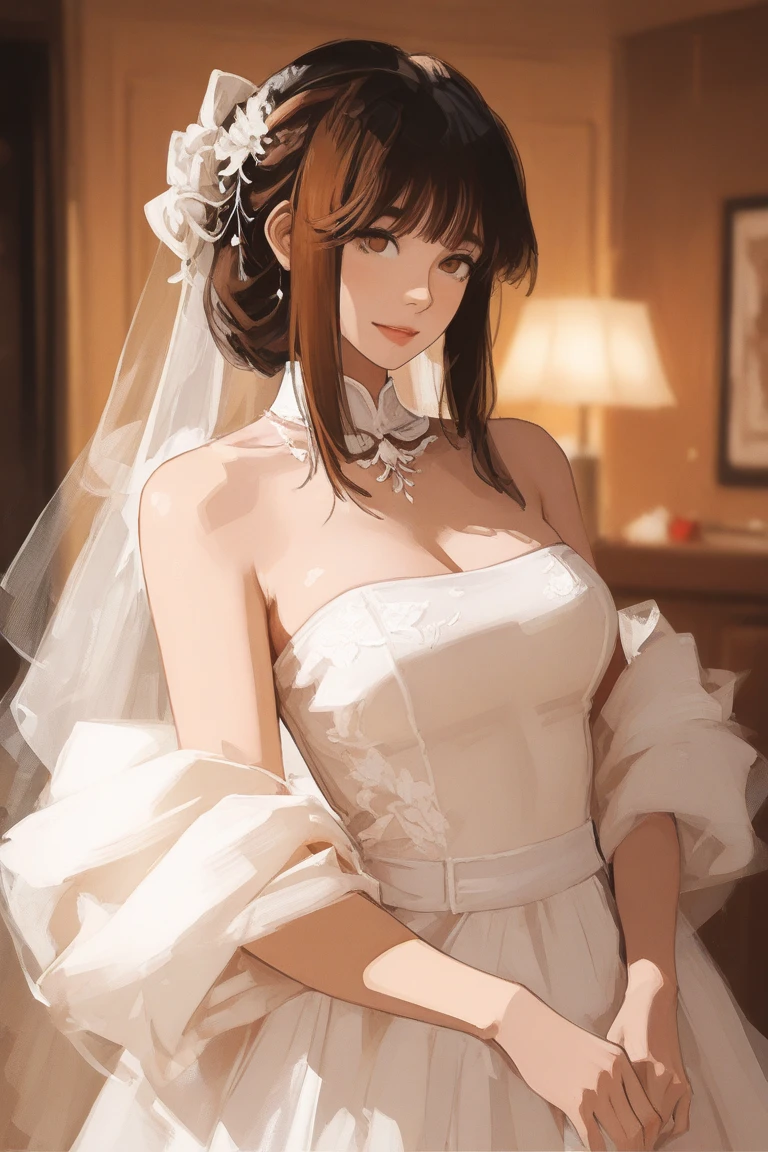 bangs,brown_hair, long_hair,red eyes,lipstick,makeup,
BREAK (wedding dress:1.2)
BREAK crotch rope walking, (beads:1), from side, shibari, arms behind back,
BREAK (masterpiece:1.2), best quality, high resolution, unity 8k wallpaper, (illustration:0.8), (beautiful detailed eyes:1.6), extremely detailed face, perfect lighting, extremely detailed CG, (perfect hands, perfect anatomy),
