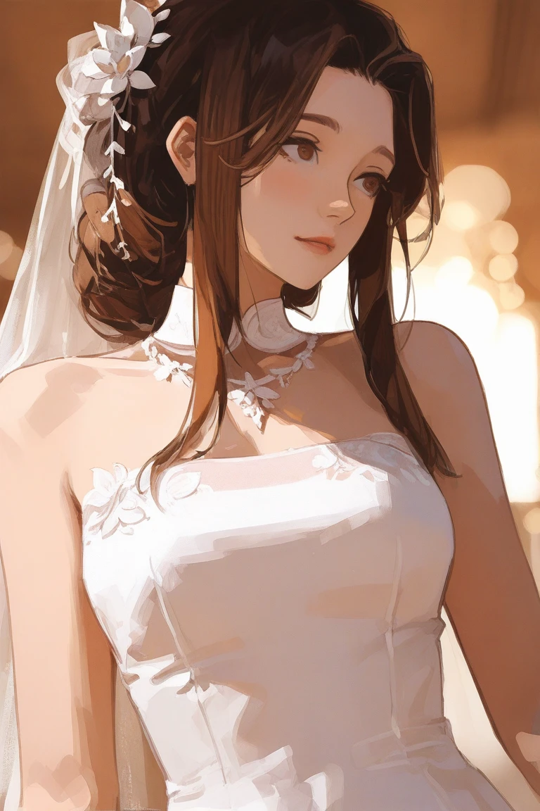 ((SFW))、(1.femele、Solo)、ultra-realistic capture、very detailed、High resolution 16k human skin close-up、Skin texture must be natural、detailed、detailed background、Pores can be identified in detail、perfect hands、skin looks healthy、Uniform color tone、use natural light and colors、(bright background)、(calm expression)、(soft lighting)、((detailed eyes))、(realistic eyes)、(Exquisite makeup)、(perfectly delicate features)、(smooth skin)、 (highly detailed hands) 、(Bright colors)、(fine details)、(highly detailed clothes)、(sharp focus)、(professional photos)、(studio lighting)、wedding veil、light tulle thin wedding dress、white lace see-through pantyhose