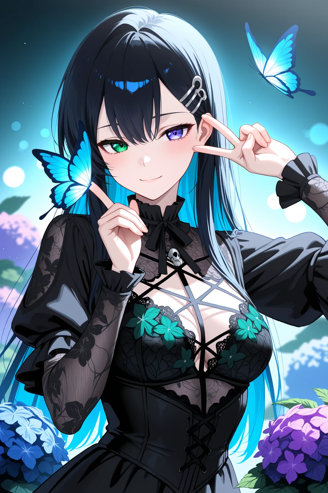 (NSTDA.:1.2), (10, beste-Qualit, master-piece: 1.4), ultra-high resolution, (lifelike, photorealistic portrait: 1.48), 20 age, Cute Girl, (See through the microcolor ?????? beetle:1.48), Famous Japanese actors, (hair over one eye:1.3), Blue Eyes, Head tilt, cowboy shot, from the side, looking at the audience, expressionless, Beautiful lake, Zeiss 150mm F/ 2.8 Hasselblad,  Whole body, foot, Ultra-Wide Angle