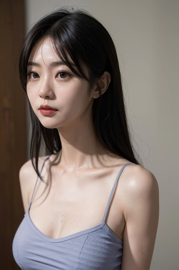 (Masterpiece, best quality, beautiful quality, realistic, looking at the viewer, detailed lighting, extremely detailed skin, extremely detailed hair, extremely detailed teeth, shadows, 8K: 1.2), (photo of a woman, 1 girl: 1.2),