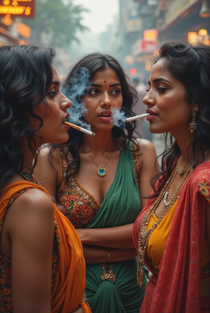 Kerala women drinking alcohol with daughter and smoking
