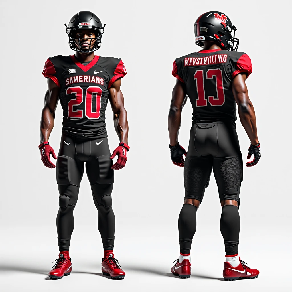 American Football Uniform mockups with logo named as Garidiron Wear Skt as i have to post on instagram buissness account