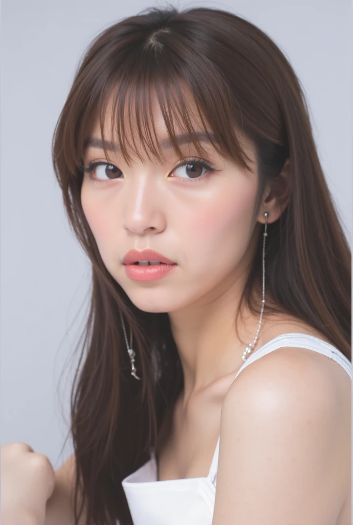 (Browsing Caution:-2), (Realistic, photo-Realistic:1.4), (Highest quality, masterpiece:1.2), RAW Photos, High resolution, Intricate details, Very detailed, Realistic and sharp details, Cinema Lighting, alone, Japanese woman wearing an open leather jacket, (Elbow bra), Detailed face, Fine grain, Pale skin,Height 170 cm,Beautiful body lines,sexy photo collection