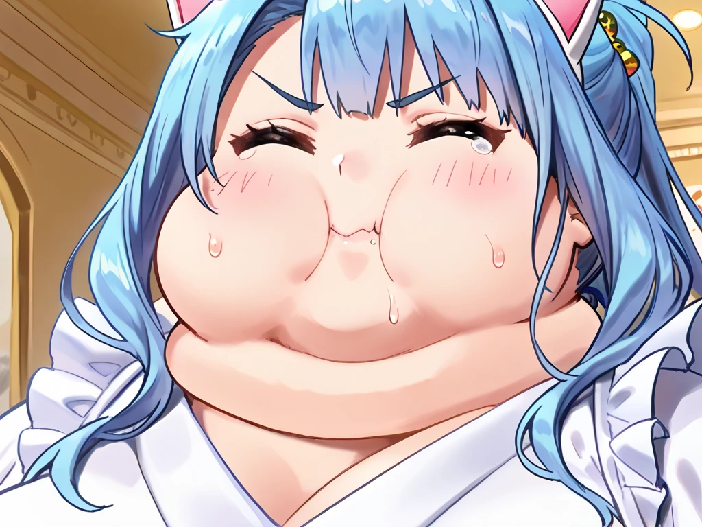 score_9, score_8_Excellent, score_7_Excellent, アニメ,Huge breasts Armpit hair Nejire Hadou (Wave Twist) - My Hero Academia (My Hero Academia) face focus open mouth cum in mouth steam smelly mouth cum on face troubled eyebrows hearts in eyes heart shaped pupils