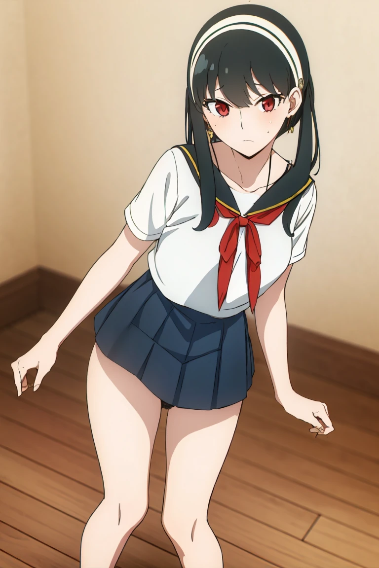 (Very detailed CG ユニティ 8k 壁紙, masterpiece, Highest quality, Very detailed, High resolution, Absurd), (anime:1.4), (figure), One girl, alone,
((Shirabe Tsukuyomi)), Black Hair, Blunt bangs, Twin tails, Pink Ribbon, Pink Eyes, Small breasts, 14 years old, Shiny Hair, A light smile, garden, shy, Outdoor,
View your viewers, Lydian Academy Uniform, school uniform, Red tie, White shirt, Short sleeve, Checked skirt, mini skirt, Cowboy Shot, ,((panties))Skirt Lift