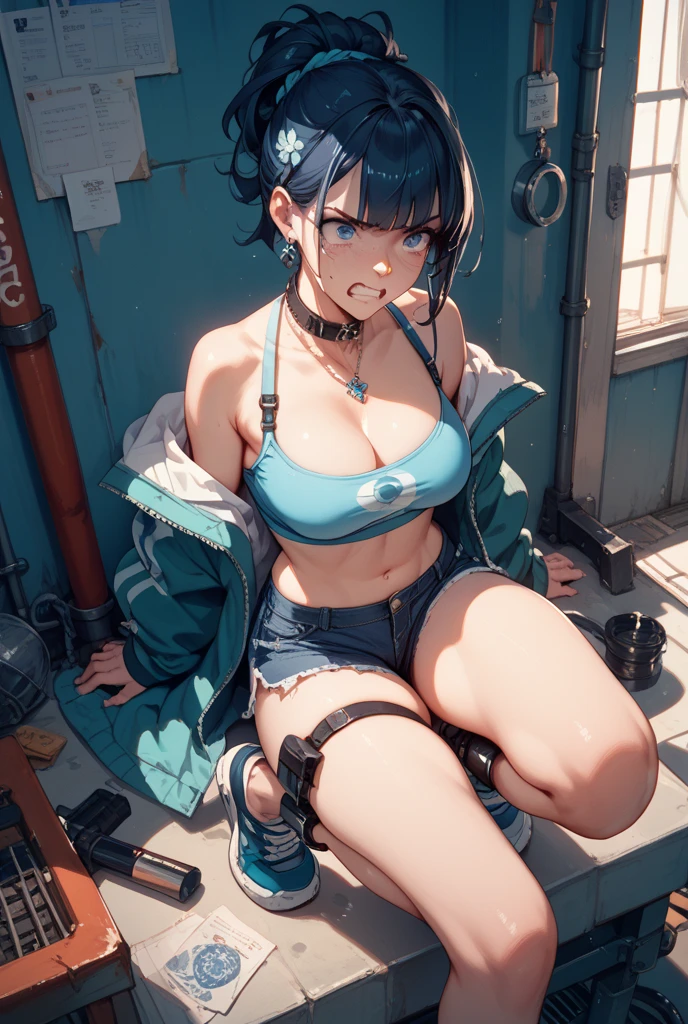 1female,(((solo))), 21 years old,熟妇,mature,plumw,extremely large bosom ,Pornographic exposure, 独奏,(Background with:baseball field) She has long blue hair,Twist braids,((green hair)), seen from the front, hair straight, mostly cloudy sky,(((tmasterpiece),(Very detailed CG unity 8K wallpaper),best qualtiy,cinmatic lighting,detailed back ground,beatiful detailed eyes,Bright pupils,Redlip(Very fine and beautiful),(Beautiful and detailed eye description),ultra - detailed,tmasterpiece,)),facing at camera,(Full body photo),Show shoes,A high resolution,ultra - detailed),revealing breasts, Bulge,legs are open,Raised sexy,Flushed complexion,(((cum in tongue))), ((cum in face)), crazy, open mouth, screaming, ahegao, heavy breathing, blush,frontage, 、BDSM、、Sex Expressions、((a large amount of cloudy liquid drips from the genitals、)), wet all body((spread legs (Drenched body)) white milk spill, ((ahegeo face)), blushing face, show boobs, show breasts, show vargina,,Open-mouthed,frontage,baseball player,(Wearing:baseball tank top,nakeness,baseball skirt,baseball cap, sneaker ),