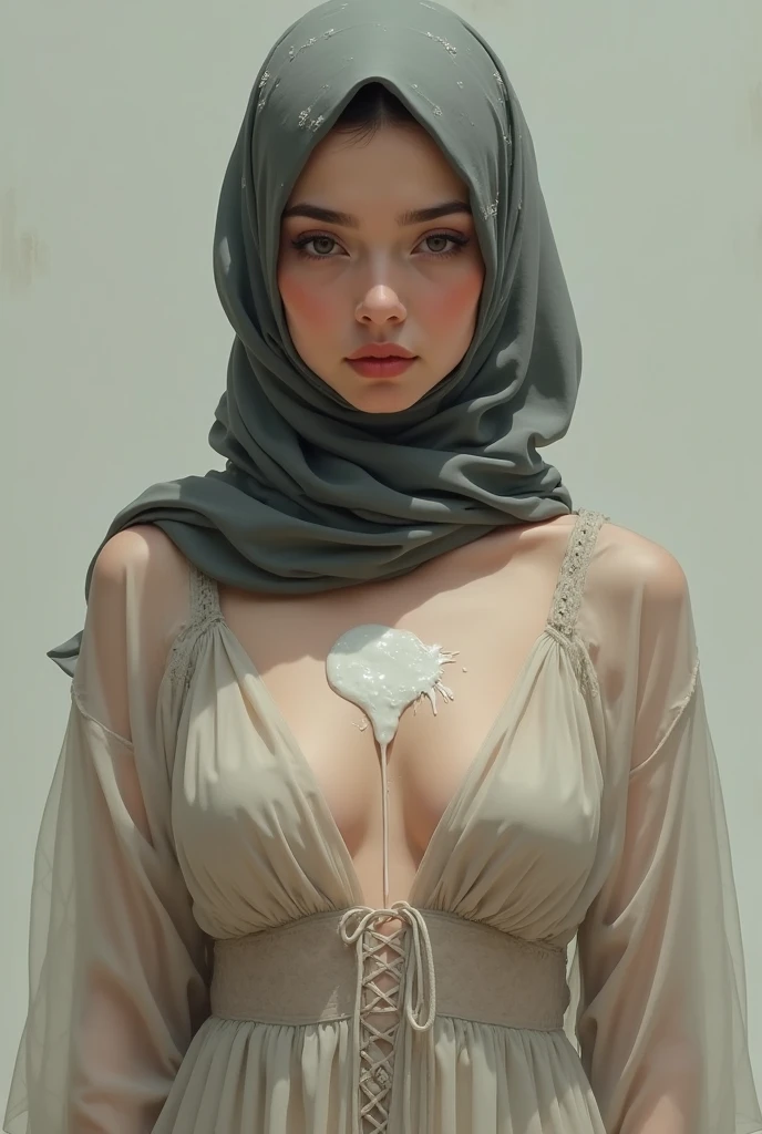 Big asshole, ((Red Lips)), Coats Medium body portrait, ((Floral Pattern Orange Hijab Stylish)), HALIMAH'S MOTHER IS 85 YEARS OLD HER BODY IS VERY FAT & NUDE AT A DARK NIGHT PLACE, Ultra High Res. realistic: 1.4, UHD, lace , very flat chest, half body portrait , skinny my body, view from side seductive pose , (old lady:1.3), poking nipples