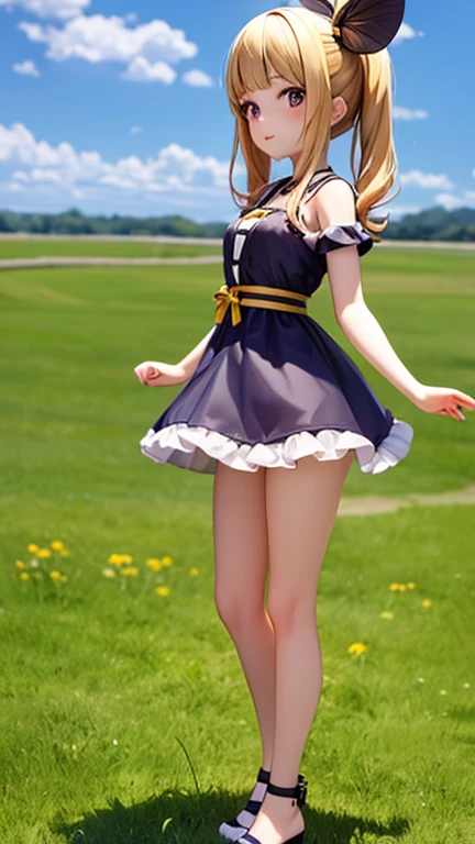score_9, score_8_up, score_7_up, 1girl,Nico Robin, solo, full body,from below,sailor suite, frilled thighhighs,