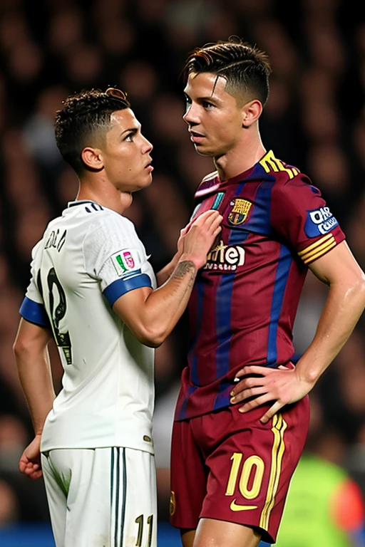Ronaldo with messi