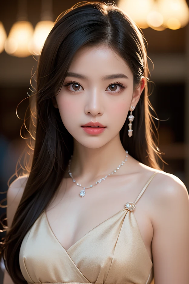 best quality, masterpiece, highres, 1girl,china dress,hair ornament,necklace, jewelry,Beautiful face,upon_body, tyndall effect,photorealistic, dark studio, rim lighting, two tone lighting,(high detailed skin:1.2), 8k uhd, dslr, soft lighting, high quality, volumetric lighting, candid, Photograph, high resolution, 4k, 8k, Bokeh,