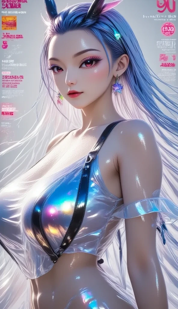 yarn weaving, (best quality), (masterpiece), detailed, (illustration), 1 girl, long hair, navel, alone, boobgasm, septum, have, take off shoulders, Pants, crop top, have袖衬衫, belt, sleeveless, black shirt, outdoor, baseball cap , blue eyes, black headdress, big boobgasm, halo, black Pants, black hair, denim lenses, bare shoulders, city View, black belt, underbust, Everlasting, open clothes, coat, blue hair, night, white coat, very long hair, boobgasm belt, close your mouth