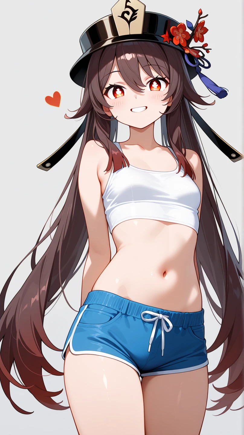Hu tao, hotpants, tanktop 