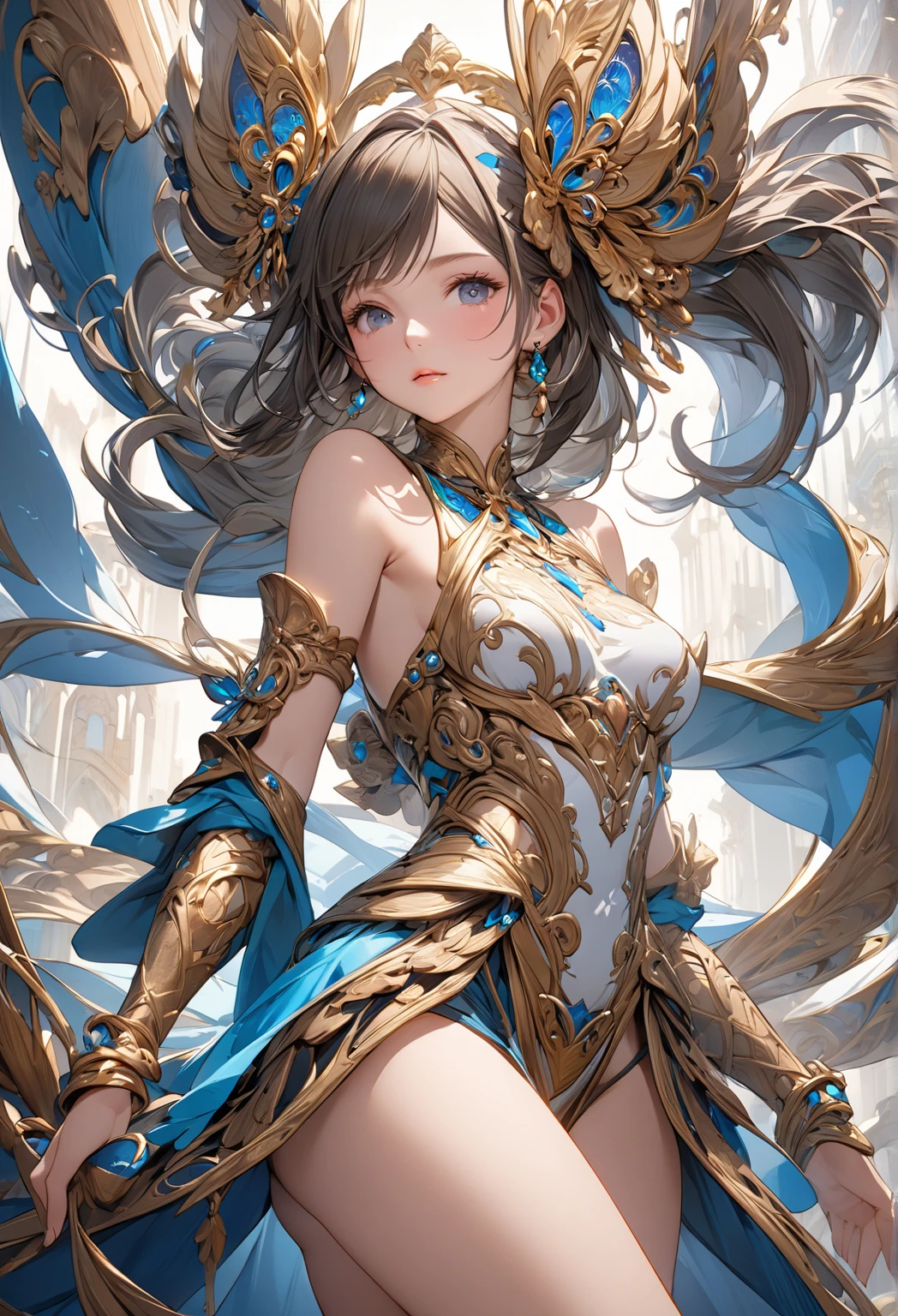 (masterpiece, top quality, best quality, official art, beautiful and aesthetic:1.2), (1girl), extreme detailed,(fractal art:1.3),colorful,highest detailed