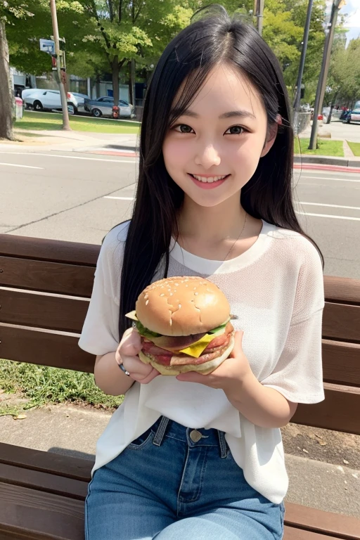 araffe girl sitting on the ground with a cup of fries, chiho, with index finger, with fries, french fries as arms, with apple, ???, young asian girl, あかさたなは on twitter, 2 years old, chinese girl, of a youthful japanese girl, taken with sony alpha 9, serving fries, kids