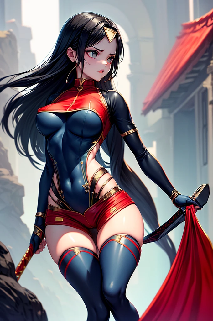(Highest quality,4K,High resolution,masterpiece:1.2), (Ultra-detailed), (Holding a sword:1.3) (Dynamic Art), (looking at the camera) (Dragon Ball Z setting), (whole body)(Vision:1.8), (Realist,Photorealist,photo-Realist:1.37), (High resolution,High resolution), (Portraiture), (Vibrant colors), (Long legs), (A noticeably elongated face), (Wide range) (Beautiful Fine grain), (Beautifully detailed lips), (Highly detailed eyes and face), , Bright eyes Dynamic angles and postures, Soaked in sweat, Sweat, (Long eyelashes), (Sharp focus), (Physically Based Rendering), (Beautiful female warrior), (Mature Woman) (Leg spread), (intense), (expression of intense desire), (Motion Blur), (elegant), (Slim figure), (Inspired by anime), (Bright light), (Cinema Lighting), (Contrasting colors), (Mysterious atmosphere), (Action-packed scenes), (Unique Look), (impressive), (), (Exciting), (Expressive), (Interesting atmosphere), (monster:1.4) ((Highest quality)),((Very detailed)),masterpiece,absurdes,Detailed face,Beautiful Face,(Fine grain, Deep Eyes),((Dynamic pose)), (((Long white hair,Adult beauty,Inspired by Akira Toriyama))),Iron Bikini Armor,grassland,Fighting with monsters Distant view Vision Wide shot Wide angle Long shot