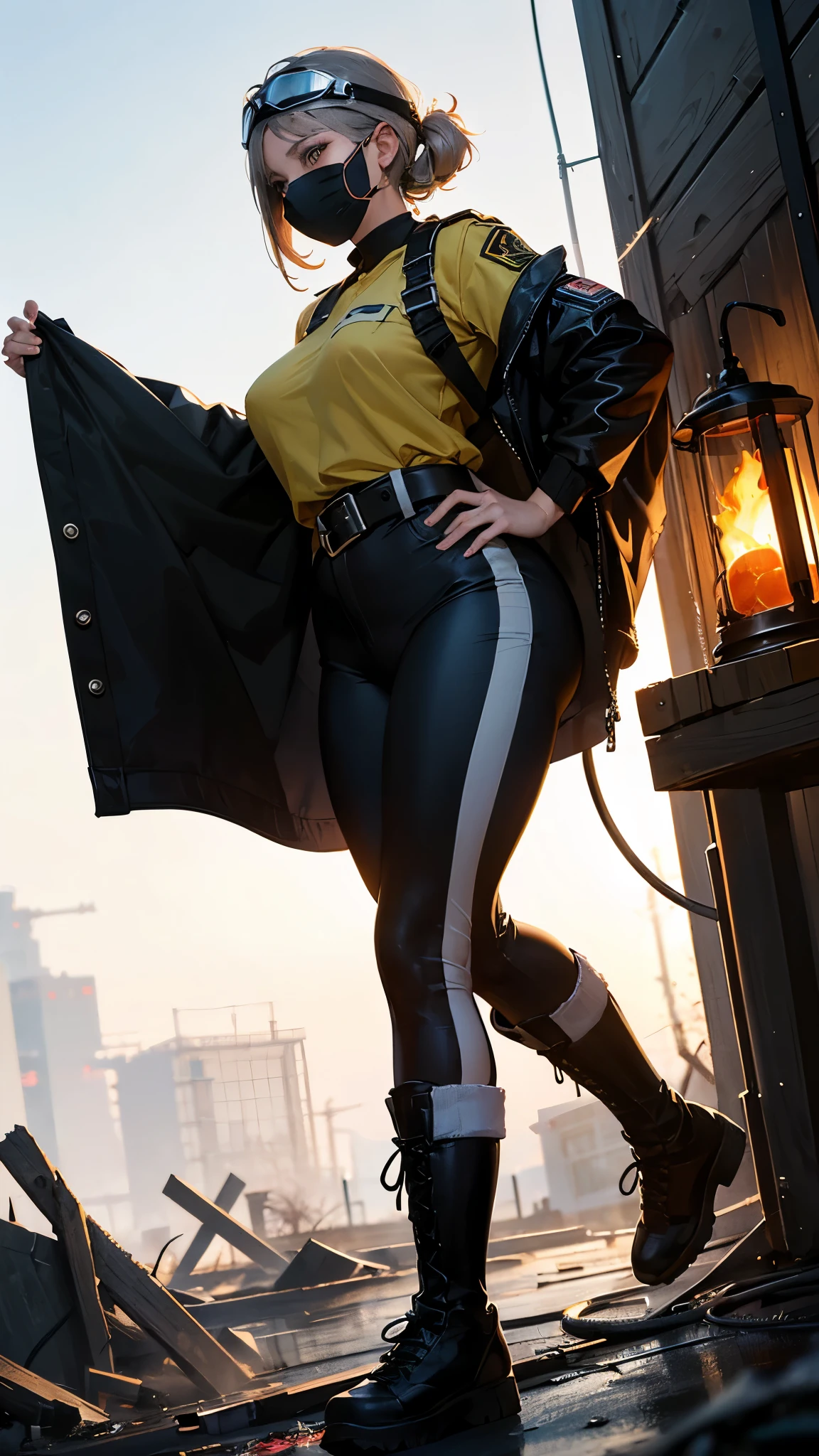 ((masterpiece), (solo character), (photorealistic:1.4), ),(best quality), (jennlaw), (epiCRealLife), (Jennifer Lawrence in jedioutfit), (Jennifer Lawrence big breasts), (Jennifer lawarence show cleavage), (lora:epiCFlashPhoto),(flashphoto), (flash photography),((Star Wars outdoor), (star wars desert), ,(Jennifer Lawrence wearing Jedi boots) (look at viewers), (at night), (night time), (pose for pictures), (photoshoto), (Star wars theme), (cowboy shots), (close up), (Jennifer Lawrence laughing)