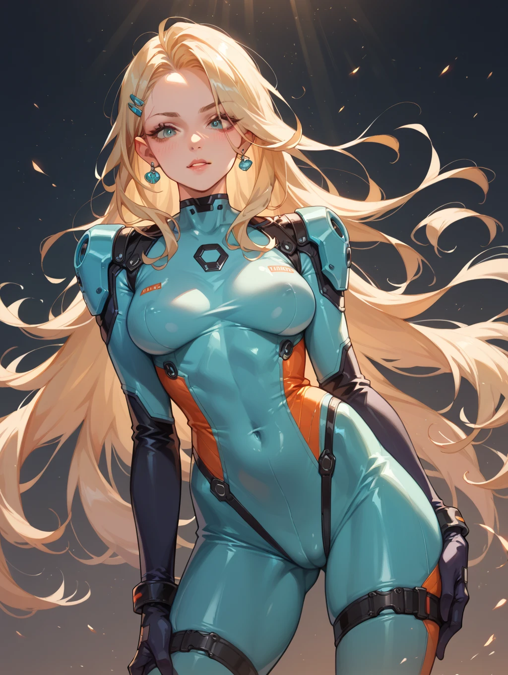 background, mixed-language_text, Japanese letters in graffit, girls, long blonde hair, excellent lighting, sidelighting, perfect ultimate (flat color: 1.3), (magazine_cover: 1.4), (multicolored_background: 1.3), striped_background, card_background, :: comix style by joe madureira :: circular pieces of white metals glued to the ultra detailed arms coming out sparkling shine, perfect and detailed, ultra detailed shirt with abstract design and with Japanese letter print in graffit of the sides of clothing, image of girls with big breast, on top of a futuristic motorcycle, with immersive effects, hover effect, background graffiti style tribal tattoo with flowers and vibrant colors, "ultra HDR" detailed and with focus effect, (masterpiece: 1.2, best quality), (beautiful eyes with huge eyelashes finely detailed: 1.2), , ((Solo)), (Finely detailed eyes and detailed face: 1.3), in various full-body attack poses, (cute background: 1.2),futuristic costume, super detailed circular metals Clinging to the arms and pants, fantastic paintings