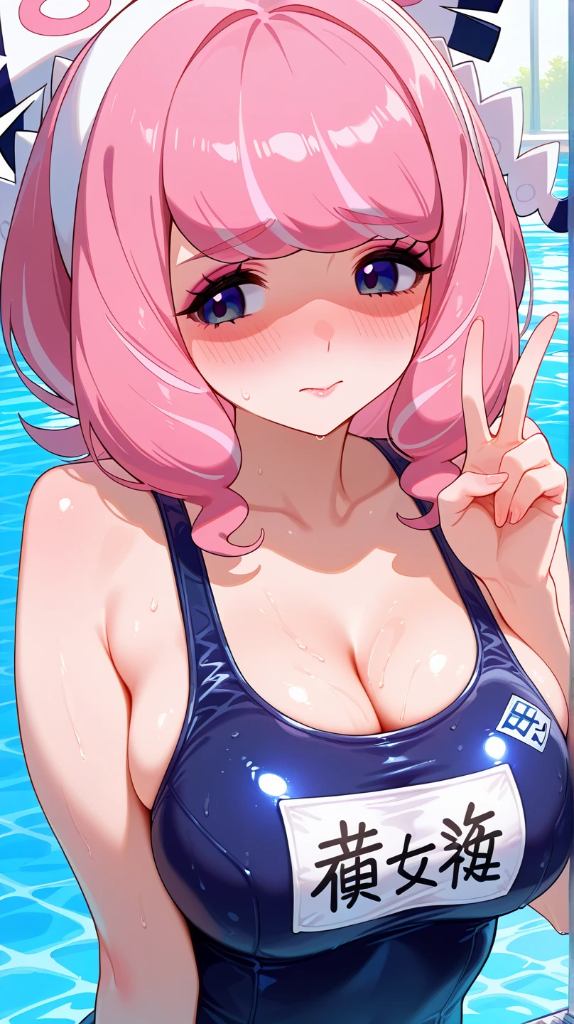 <lora:synecdoche:0.8>, synecdoche, masterpiece, best quality, 1girl, swimsuit, bangs, breasts, hair ornament, butterfly hair ornament, bikini, black ribbon, sunglasses, smile, eyewear on head, pink hair, blue eyes, looking at viewer, ribbon, large breasts, bubble tea, blunt bangs, solo, striped bikini, blush, collarbone, vertical-striped bikini, surfboard, vertical stripes, striped, holding, lying, hair ribbon, short hair, nail polish, pink bikini, inflatable raft, multicolored nails, closed mouth, disposable cup, cup, twintails, on side, water, thighs, outdoors, signature, drinking straw, sideboob