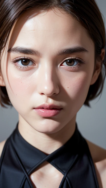 a masterpiece portrait of a beautiful young girl with a small face and a cute expression with a black cat, wearing a blue headband, in a , shot with a DSLR camera, high-quality 8k UHD image with realistic skin details, detailed facial features, rim lighting, and a beautiful bokeh background, with a beautiful smile  