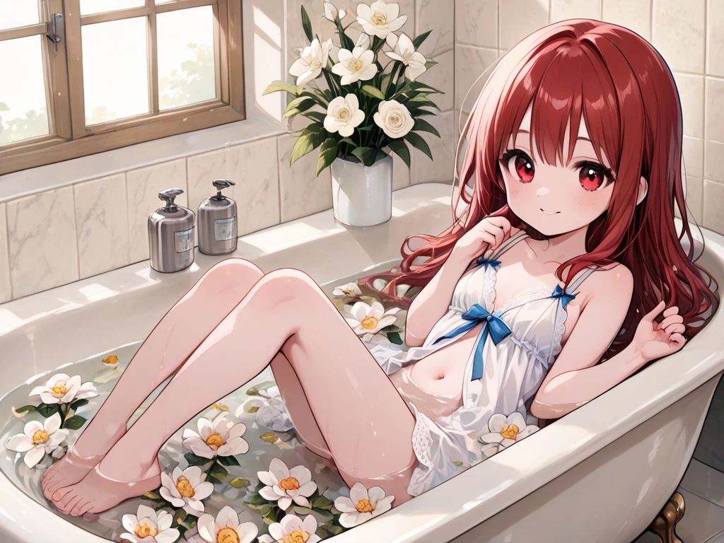 Kizi, in floor, no censure, small, fly away, , showing the feet to the viewer, gazing at viewer, naked, gozo, latte na boca, latte nas solas, latte, medium long red hair, round glasses