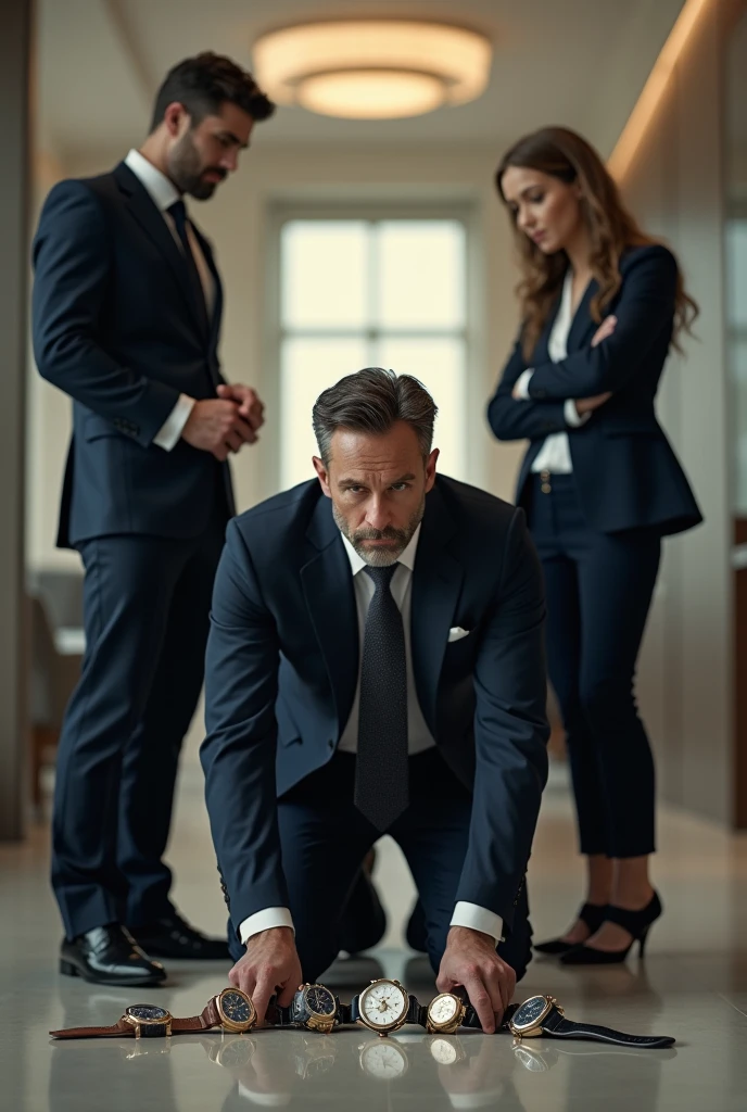 Alien shaking hands with a man in a suit