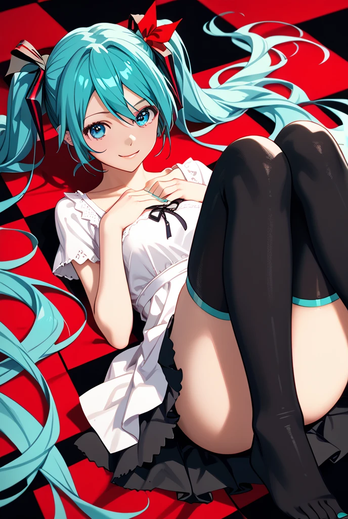 Big breasts Hatsune Miku,Pantyhose,Jirou legs,Close-up of feet,without wearing shoes