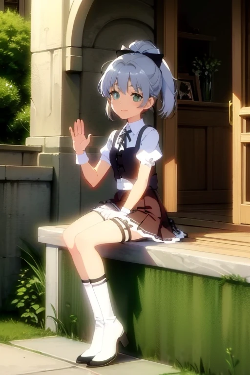 shota, short silver hair, cute Cleavage, cute miniskirt, thin body, leaning forward, park, blue eyes, cute pose, tiny boobs, naked chest, orgasm, nymphomaniac, androgynous, otoko no ko, big penis, big testicles,