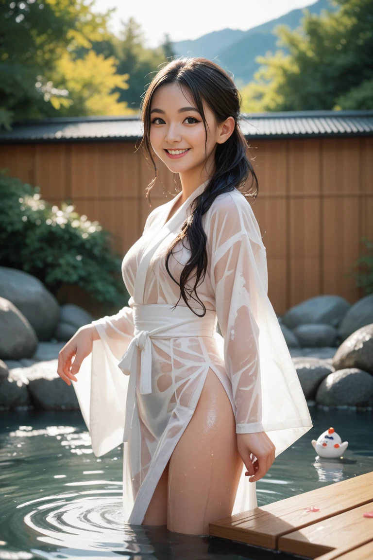 (Raw photo, Insanely detailed, High resolution, Best Quality), one Japanese girl, (Very small hands:1.5, very thin fingers:1.5),
(Photo of the head and perineum:1.5), (Shot perineum, Low position:1.2, low angle shot, front-facing view),
(Normal udder, cleavage of the breast:1.5),
(Detailed skin, Shiny skin), (Detailed face, Detailed eyes, Shining eyes, Glossy lips),
(Cinematic lighting),(Smiling sadly)、
Rainy night in Edo,The moon is shining through the clouds,
Girl in elegant yukata、Stand on a stone bridge across a wide river.
she doesn’t have an umbrella, And her hair and clothes are wet in the rain.
She is looking at the surface of the water with a sad expression。
On both sides of the river, appearance々It is lined with buildings that house shops..
The building is made of wood、There are paper windows and a straw roof.
Some of them are、Signs and lanterns hang outside, View a name or area of expertise.
The only sound is rain, a river, And the wind.
(Everything is pure and transparent),
(Elegant yukata:1.5, Soft and delicate fabric, The curvaceous beauty of her body drawn on a yukata:1.5),
(Rain at night:1.5, Walking without an umbrella:1.5, Coloring the city while being one with nature),
Hair that shines even more when wet in the rain,
(Water droplets dripping from the tips of the hair, Shimmering water droplets like jewels),
(Soft light from street lamps, Particles of light dancing in the air), She's a night fairy, Her reflection in a puddle on the street,Her poetic beauty, Shine as part of the city.
