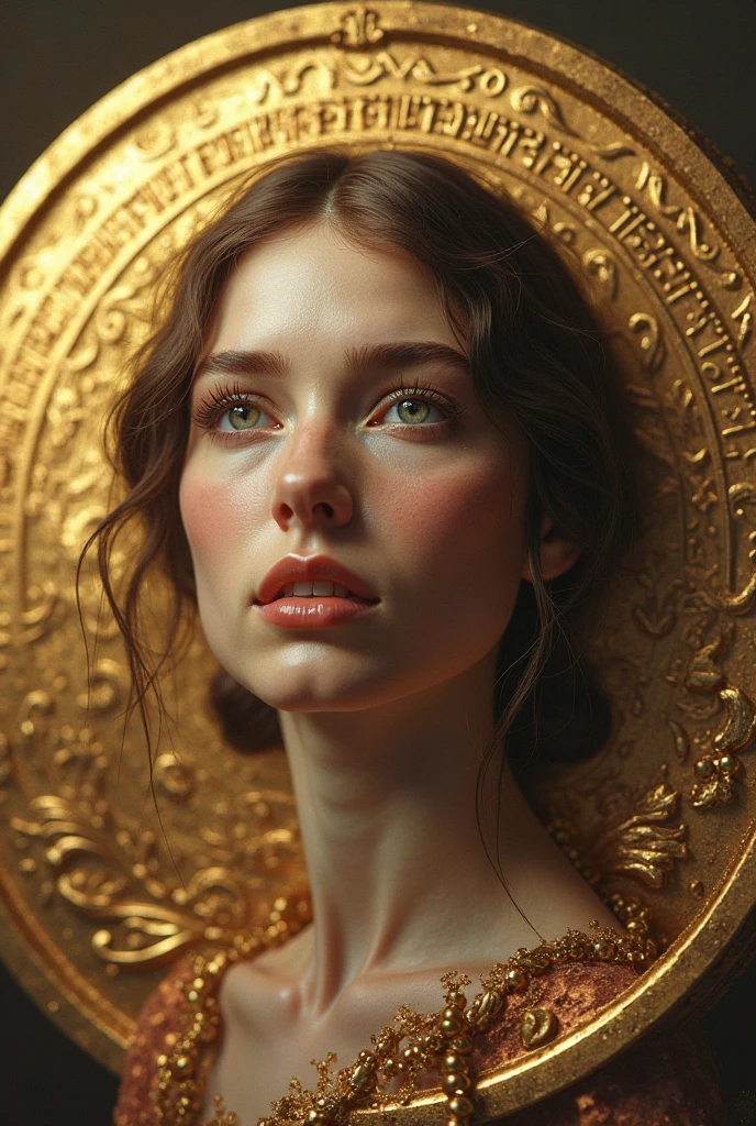 Beautiful line art photo，Use gold strokes and rainbow paint，Golden Maiden，the golden ratio，Melted wax，Visible brush strokes，surrounded by crystal spheres，3D Mosaic Wireframe，neuroimaging，neurons，The Tree of Life，colours，California，intense emotion，oil on the canvas，Thick strokes，insanely details，8k ultra high definition，tmasterpiece，art stations，ultra-realistic realism，Plant Witch，Vine Queen，Witch of Thorns