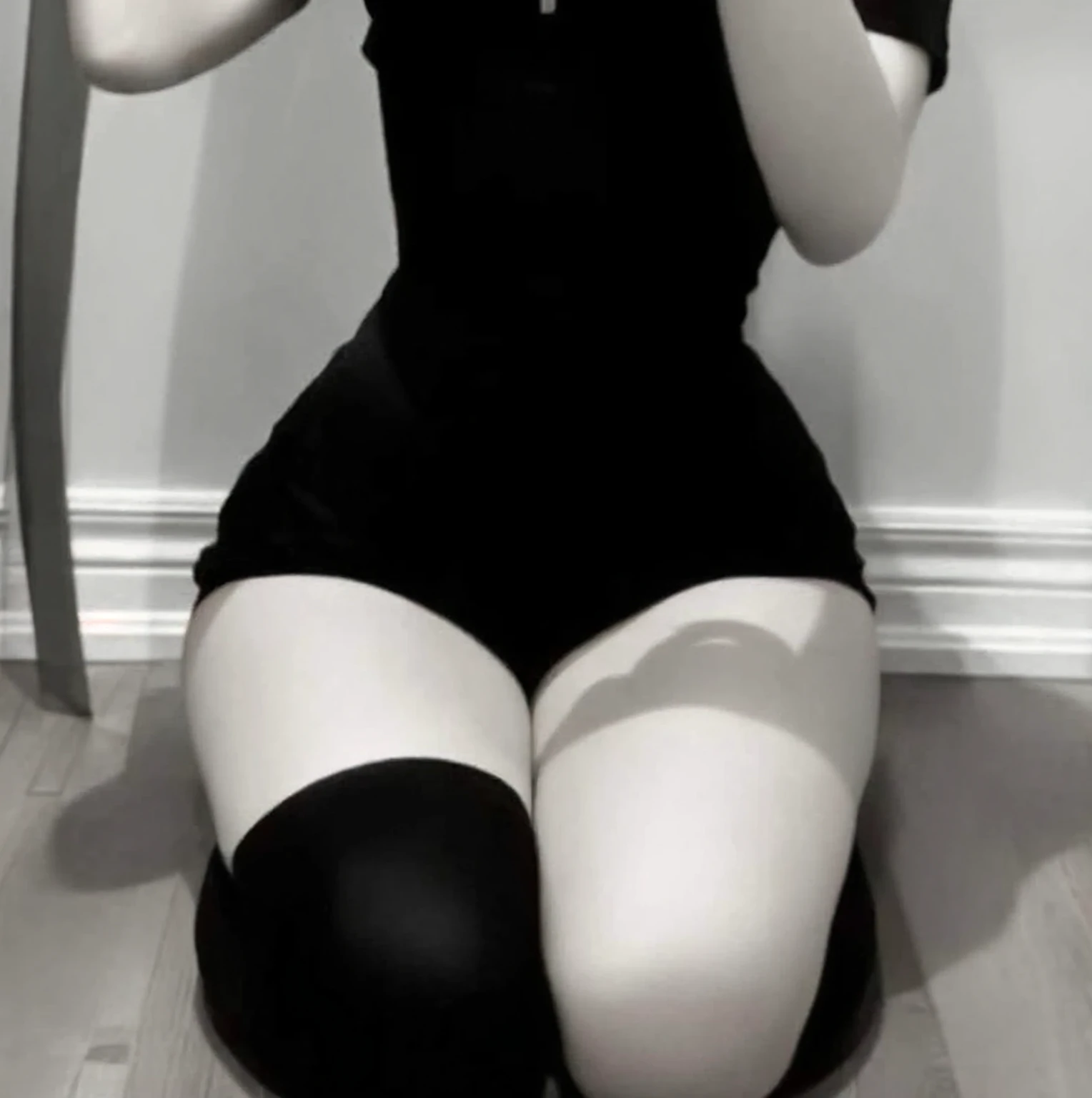araffe woman in black dress posing on a stool, tight black clothes, very sexy woman with black hair, vestindo tight black clothes, Angela White, black skintight bodysuit, tight costume, succubus in tight short dress, wearing a tight black dress, full body photoshoot, slinky dress, wearing tight suit, sexy dominant pose, angelawhite