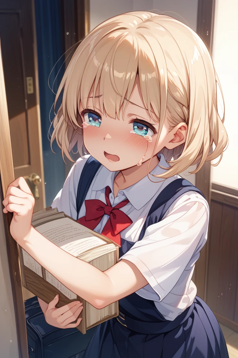 ((Highest quality)), ((masterpiece)), (detailed), Horny junior high school girl begging for dick、Japanese、nsfw、