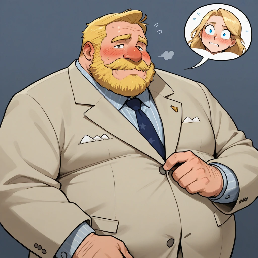 Just plump, chubby, extremely thick thighs, large belly,Create a photorealistic full body image of Fred Flinstone chubby chubby extremely thick thighs bulging belly wearing only red speedos as if he were a real man. Ele deveria ter barba por fazer. Japanese businessman, gordinho e atarracado, de 56 anos, ex-jogador de rugby, com cabelo curto e barba curta, in a suit and tie and competitive white swim pants, sentado em um banco em um parque tranquilo.(((talking to the spectator gesturing with his hands, dialogando, discutindo. he is calling the viewer, he is delivering something, he is gesturing for you to come closer to him. Gargalhando, zangado, triste, muito feliz, deprimido. Cabelos de cores variadas.))),looking at the sky, luz do sol brilhante, paradise beach