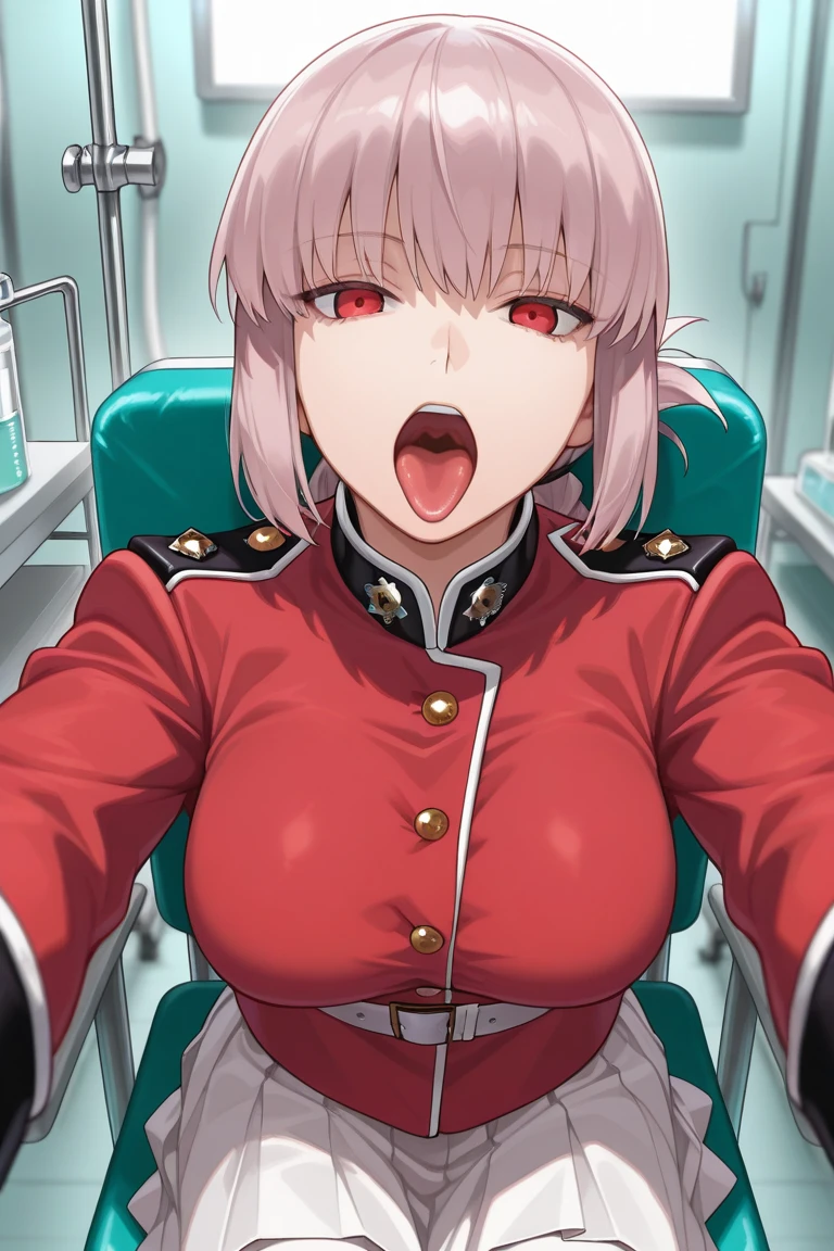 florence nightingale \(fate\), military uniform , (( POV Breast Grab , pov, pov hands grabbing breasts center, )),