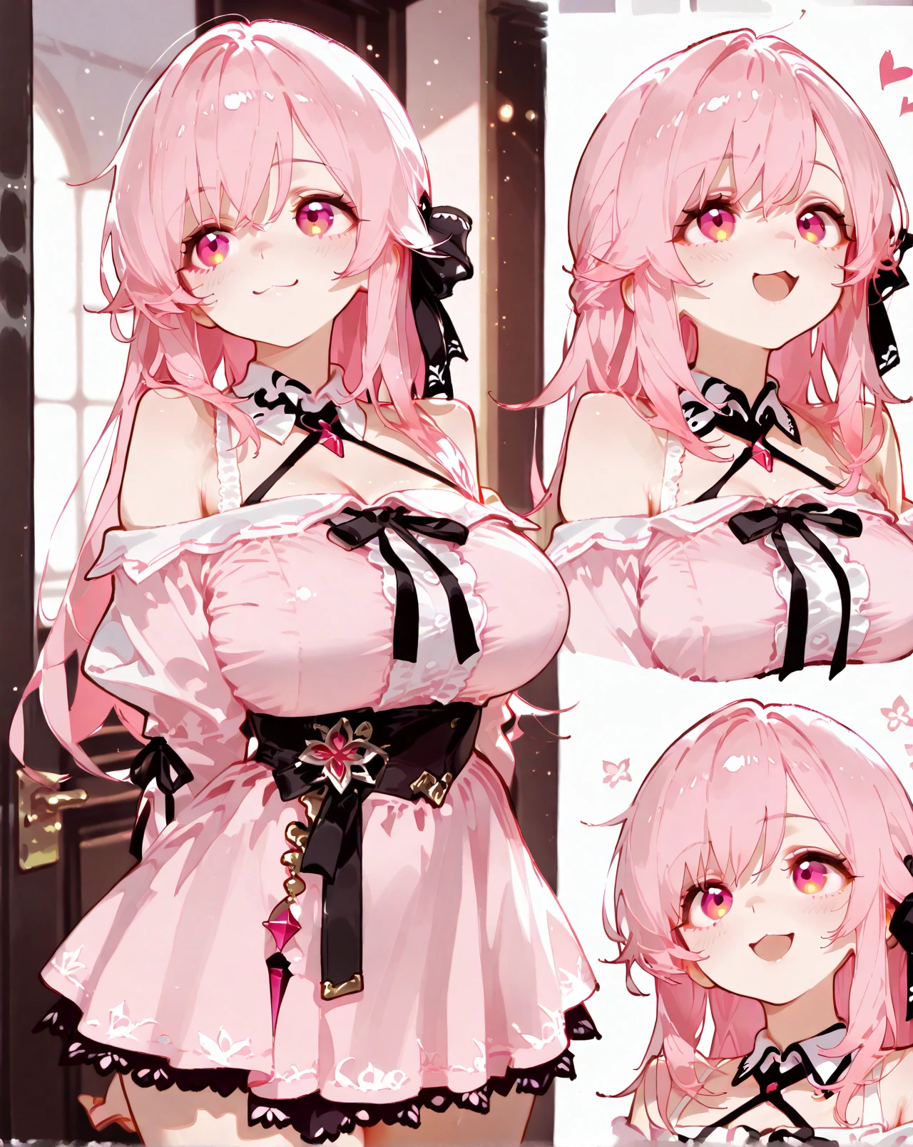 super detailed face, highly detailed eyes, China dress, small breasts, blush, You can see the shape of the bra even through clothes., draw upper body only, baby face, detailed costume, transparent navel, look at me, solid color background