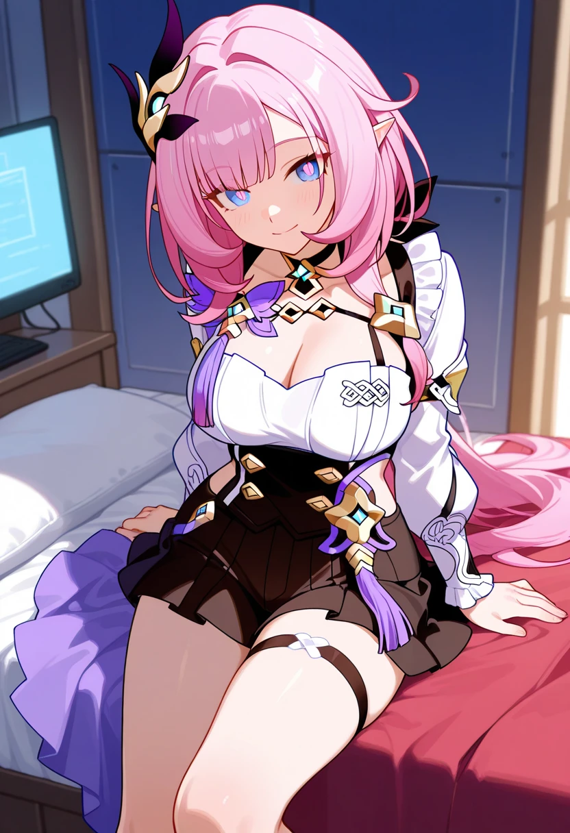 Cartoon character sitting on a sofa reading a book and looking at the camera, Epic light novel art cover, epic Light novel cover, Light novel cover, isekai, Artbook artwork, Naughty anime style, Visual novel cg, Visual novel key visual, Naughty, ; Visual novel, Alchemist Girl, Anime Girls, zerochan art, Visual novel
