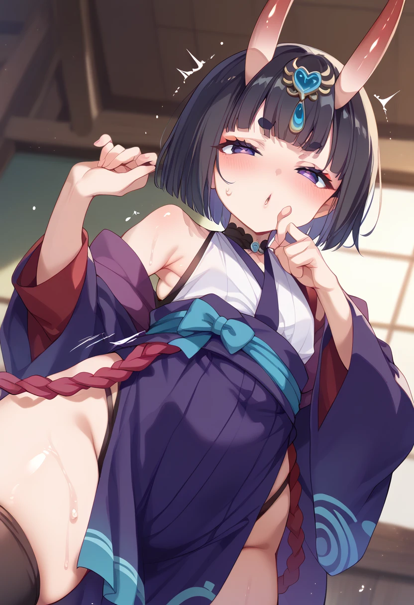 NSFW,((1 male and 1 female,have sex)),on stomach,from behind,vaginal penis,,perfect body,small breasts,Whip thighs,shrine maiden costume,removed sleeve,twin tails,naughty face,Ahegao,drooling,best image quality,highest quality