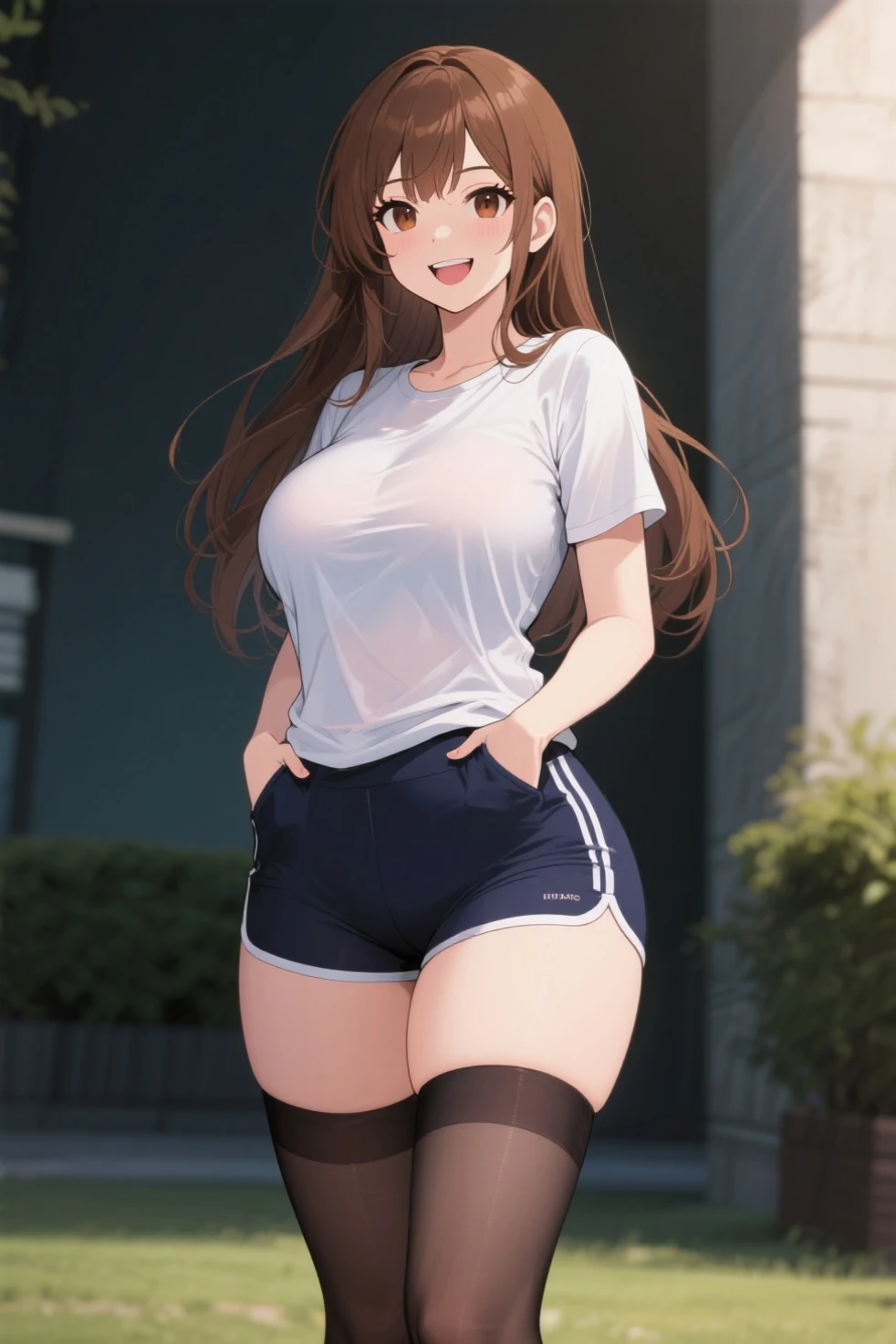 (masterpiece:1.2), best quality, illustration,beautiful
drawing of a cute teenage 2girls, (detailed face:1.3), (red buruma:1.1), long hair, swept bangs, (white gym uniform:1.2) (running:1.20), happy,
blue sky, outdoors, school,
high resolution, 8k, balanced composition, caustics , <lora:trueBuruma_v25:0.1>