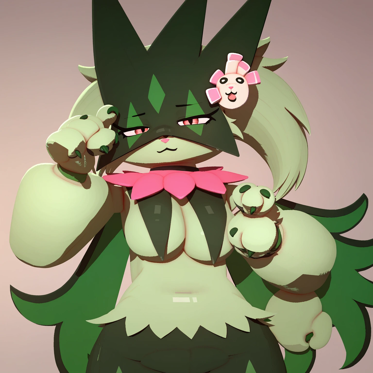 Score_9, Score_8_up, Score_7_up, Score_6_up, Score_5_up, Score_4_up, source_anime, 1girl, Meowscarada, standing, penis licking, embarrassed, pov, cum in mouth