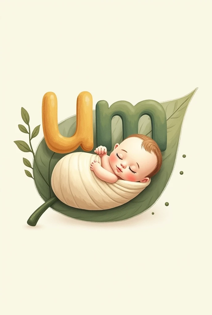 create a logo of a baby receiving help, being a more minimalist and clean logo like Amazon's, company name: Baby Help.