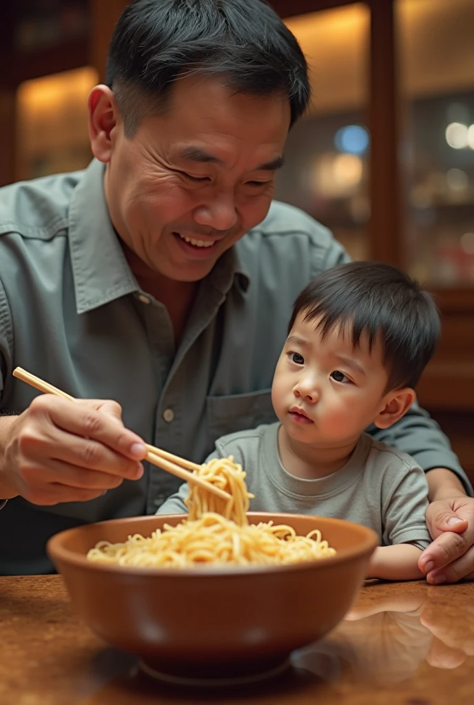 there is a handsome young boy eating cereal with a spoon and a bottle, eating noodles, messy eater, eating spaghetti from a bowl, little kid, having a snack, taken with sony alpha 9, eating outside, kid, yummy, ready to eat, closeup at the food, shot on nikon z9, eating spaghetti, kids, mischievous expression, eating ramen