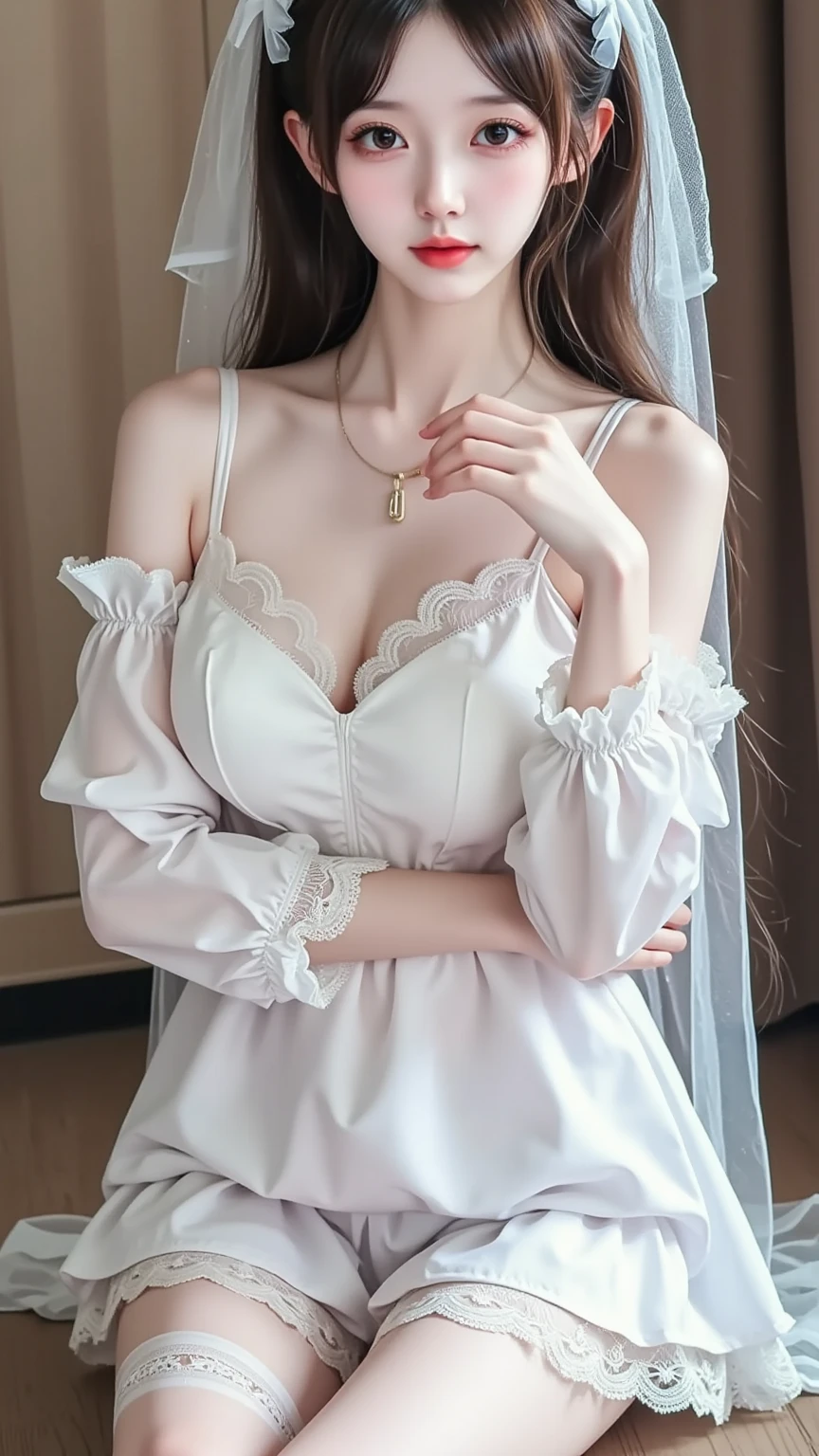 White clothes antique beauty