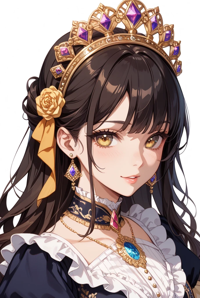 (best quality,ultra-detailed), oil painting, detailed face, intricate details on the dress, vibrant colors, elegant pose, soft lighting