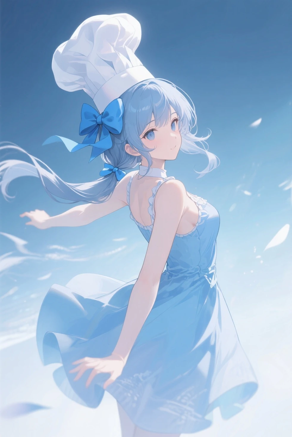（panoramic，whole body图：1.5），（1 delicate girl playing on a swing），（Vine swing，Anime girl with blue hair, white skirt and flower crown，palace，Hanfu girl），（Guviz-style artwork，Gurwitz，Inspired by Leng Mei，Beautiful fantasy queen，inspired by trees，Popular on CGSTATION，Inspired by Ai Xuan，Blue and white Hanfu，High heel，Beautiful fantasy queen：1.5），（Flowing dress，Conservative girl，Cloud Goddess，Flowing blue and white patterned fabric，Wearing a long flowing dress，Practical）， (Wind: 1.5)，(whole body恋:1.5)，（Advanced color matching，Gradient background，White background）Slime Skin,luminous translucency,Exaggerated Action,Relax,whole body,(Open your legs),(((Exposing thighs))),Transparent openwork,Deep V,((Short skirt)),stocking,leggings,(((Wet clothing))),(((Ultra-thin clothing))),Grinning,(Monet),From the back,Big Ass