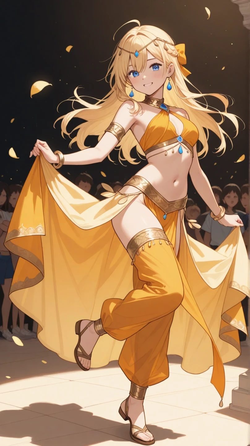 blonde Belly Dancer+++, full body